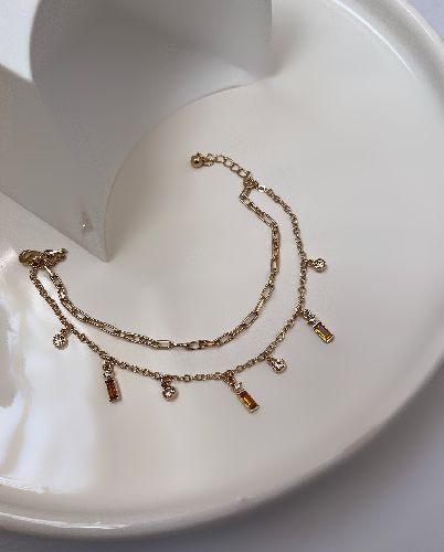 دست بند دو‌لاین آویز دار زنانه Six