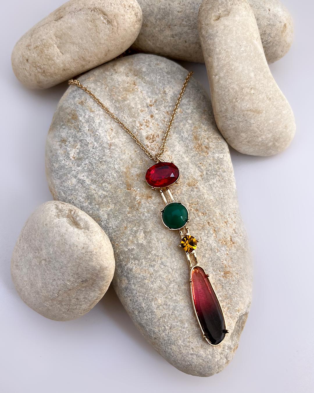 گردنبند رو لباسی مولتی کالر زنانه I AM