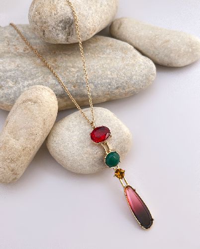 گردنبند رو لباسی مولتی کالر زنانه I AM