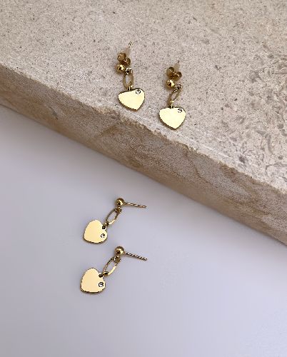 گوشواره قلبی زنانه Tosh