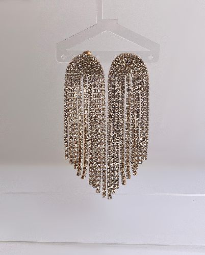 گوشواره مجلسی ریسه نگینی زنانه I AM