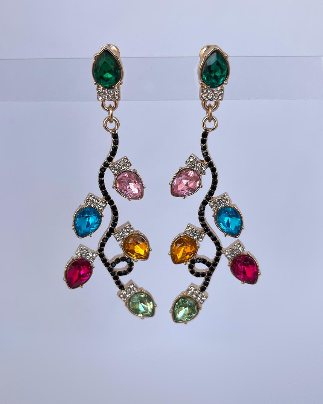 گوشواره مولتی کالر زنانه I AM