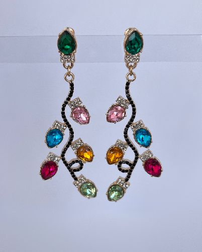 گوشواره مولتی کالر زنانه I AM