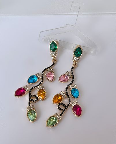 گوشواره مولتی کالر زنانه I AM