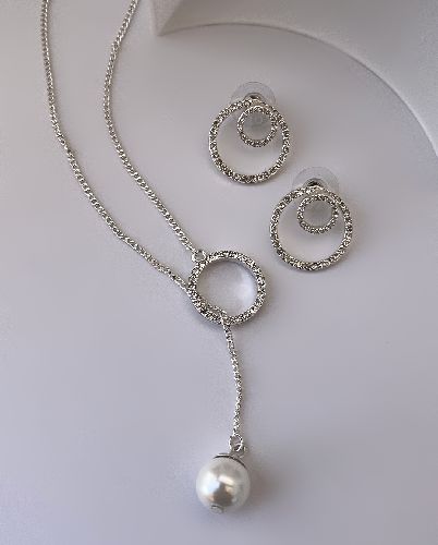 ست بدلیجات رولباسی و گوشواره زنانه Tosh