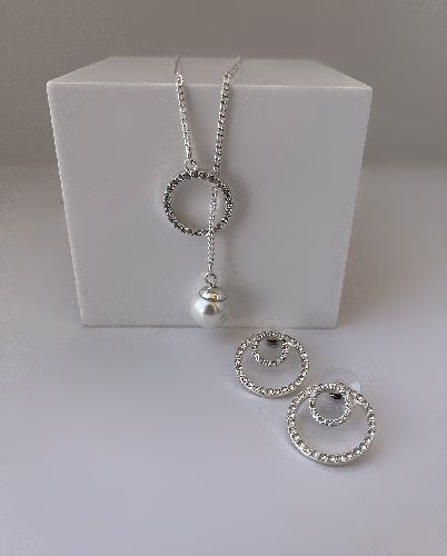 ست بدلیجات رولباسی و گوشواره زنانه Tosh