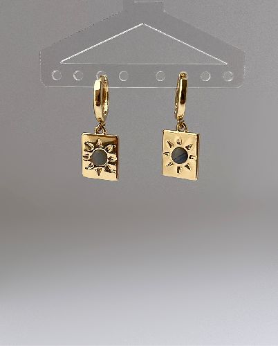 گوشواره خورشید حلقه ای زنانه Tosh Free طلایی