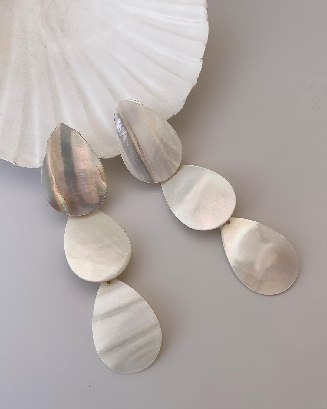 گوشواره صدفی زنانه Tosh