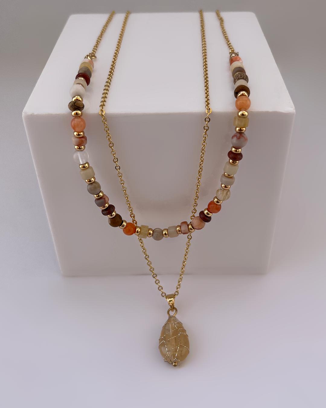 گردنبند 2لاین زنانه Tosh