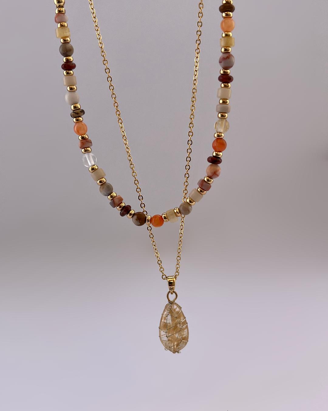 گردنبند 2لاین زنانه Tosh