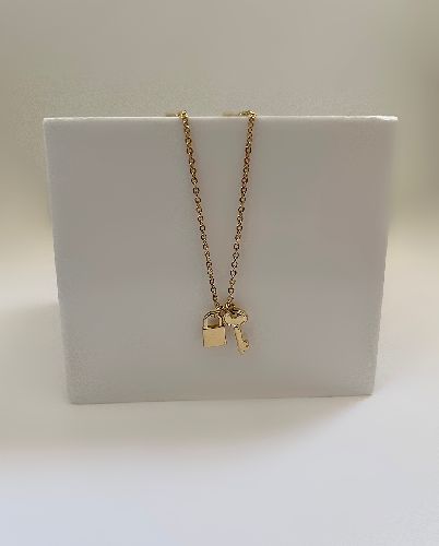 گردنبند کلید و قفل زنانه Six