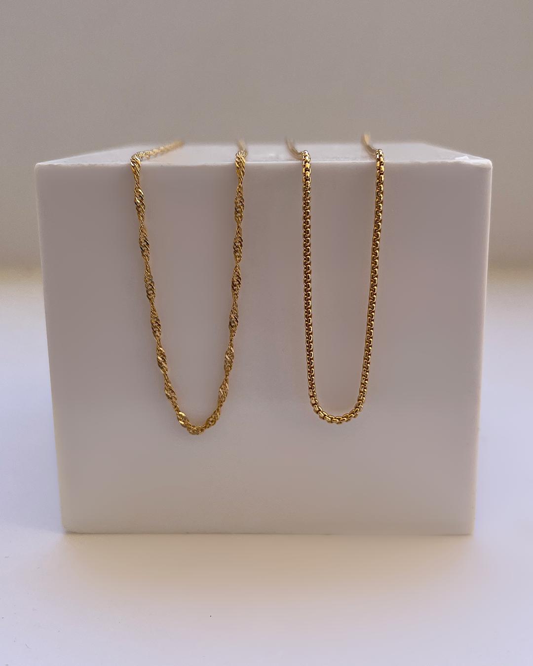 گردنبند طرح طلا زنانه Six